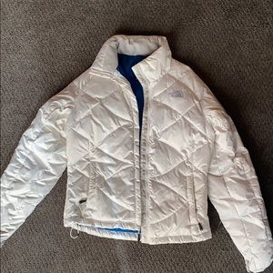North Face white jacket